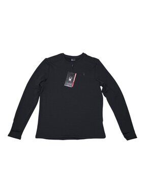 Spyder Active Mens Medium Long Sleeve Performance Shirt With Thumbhole Slits